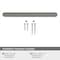 Amerock Revolve 5-1/16 in 128 mm Center-to-Center Satin Nickel Cabinet Pull BP36853G10 - alternate 3