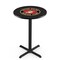 Holland Bar Stool Co 36" Blk Wrinkle U.S. Marines Pub Table, 36" dia. Top L211B3636Marine - alternate 1