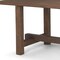 Homeroots 84" Brown Solid Wood Trestle Base Dining Table 604015 - alternate 7