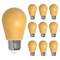 Bulbrite 25W Equivalent Ceramic Yellow Color S14 Weatherproof Outdoor E26 Medium Base LED Light Bulb, 10PK 862320 - alternate 1