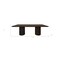 Homeroots 96" Dark Brown Solid Wood Double Pedestal Base Dining Table 611872 - alternate 5