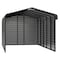Arrow Storage Products 12 x 24 x 9 ft Charcoal Steel Carport with 3 Wall Kits CPHC122409ECL3 - alternate 1