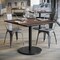 Flash Furniture 36" Square Tabletop, Seamless Surface Technology, Dark Brown with 24" Black Round Table Height Base ST-SQ36-WBR-TR24-GG - alternate 7