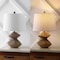 Jonathan Y Laken 21.5" Minimalist Coastal Resin/Iron 2-Stack Cairn LED Table Lamp, Brown Wood Finish JYL4062A - alternate 5