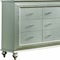 Homeroots 18" Champagne Solid Wood Double Dresser 347171 - alternate 3