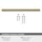Amerock Bronx 8 in 203 mm Center-to-Center Golden Champagne Cabinet Pull BP36562BBZ - alternate 3
