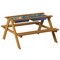 Gardenised Convertible Wooden Sand and Water Table for your Toddlers Outdoor Playset Featuring 2 Play Box QI004476.ST - alternate 5