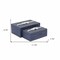 Homeroots Set of Two Blue Solid Wood Box With Lid, 2PK 489361 - alternate 3