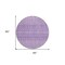 Homeroots 8' Lavender And Purple Round Tribal Washable Indoor Outdoor Area Rug 582628 - alternate 5