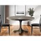 Homeroots 54" Brown Rounded Solid Wood Pedestal Base Dining Table 380460 - alternate 4
