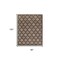 Homeroots 8' X 10' Dark Brown And Light Brown Trellis Indoor Outdoor Area Rug 551110 - alternate 6