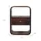 Homeroots 22" Chestnut Solid Wood One Drawer Nightstand 651502 - alternate 13