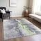 Homeroots 10' X 14' Lavender And Lime Green Abstract Washable Indoor Outdoor Area Rug 618519 - alternate 8