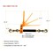 Mytee Products 4PK 1/2in- 5/8in Folding Handle Ratchet Load Binder with Grab Hook 18,100 lbs WLL, 4PK CBRS-FH12-SOx4 - alternate 8