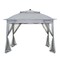 Sunjoy 11 ft. x 11 ft. Pop Up Portable Steel Gazebo with Solar LED Lighting, Grey A109004402 - alternate 3