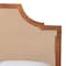Baxton Studio Rodolfo Platform Bed - Mid-Century Modern Bed with Woven Rattan Headboard, Queen 268-12648-9408-ZORO - alternate 7