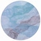 Homeroots 8' Sky Blue And Gray Round Abstract Washable Indoor Outdoor Area Rug 631847 - alternate 5