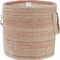 Homeroots 19" Pink Fabric Basket 704887 - alternate 6