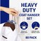 Lifemaster Wooden Hanger Set, Non-Slip, 360 Deg Swivel Hook, Vintage, Space-Saving, 80PK LMWD80VTG - alternate 5