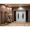 Vdomdoors Front Exterior Prehung Aluminum Double Doors Ronex1277 Black Enamel Mirrored Clear Glass 2 RONEX1277DEXD-BLK-W12+72+12xH96-RH-I - alternate 2