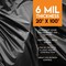 Xpose Safety Tarp, 20 ft x 100 ft, 6 mil, Black, Polyethylene B-620-X - alternate 4