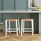 Alaterre Furniture Newport 24in H Wood Counter Height Stool 24 with Handcrafted Woven Rope Seat, White ANNP2250 - alternate 16