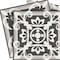 Homeroots 5" x 5" Wood Brown and White Mosaic Peel and Stick Removable Tiles 400480 - alternate 4
