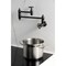 Kingston Brass Wall Mount Pot Filler Faucet with Knurled Handle, Oil Rubbed Bronze KS3105RKZ - alternate 4