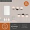 Vaxcel Monticello 3-Light Matte Black Bathroom Vanity Fixture, White Glass Globe W0550 - alternate 3