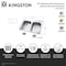 Kingston Brass 33-Inch Stainless Steel Self-Rimming Double Bowl Drop-In Kitchen Sink, 4-Hole with Strainer KGKTD332278 - alternate 2