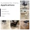 Fab Glass And Mirror Glass Office Chair Mat | 36in Flat Polished Edge Heavy Duty Glass Mat for Hard Floors CM36SQF-CL - alternate 6