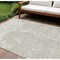 Homeroots 8' X 10' Ivory And Off White Abstract Washable Indoor Outdoor Area Rug 612752 - alternate 1