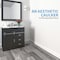 Wrightmaster 1.57 in. x 48 in. Waterproof Self-Adhesive Vinyl Transition Strip for Joining Floor Gaps, Gray ZR-17951GY01 - alternate 4