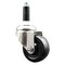 Service Caster 3 Inch 316SS Hard Rubber Wheel Swivel 3/4 Inch Expanding Stem Caster SCC SCC-SS316EX20S314-HRS-34 - alternate 1