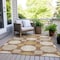 Homeroots 10' X 14' Brown Beige And Ivory Geometric Washable Indoor Outdoor Area Rug 593623 - alternate 3