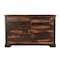 Homeroots 60" Dark Brown Solid Wood Six Drawer Dresser 521231 - alternate 6