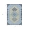 Homeroots 3' X 5' Denim Blue Gray And Brown Geometric Washable Indoor Outdoor Area Rug 631903 - alternate 7