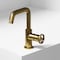 Vigo Cass Single Handle Single-Hole Bathroom Faucet in Matte Brushed Gold VG01047MG - alternate 7