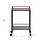 Homeroots Gray and Black Steel Rolling Bar Cart 530447 - alternate 6