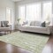 Homeroots 5' X 8' Artichoke Green And Ivory Abstract Washable Indoor Outdoor Area Rug 588487 - alternate 8