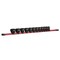 Capri Tools 3/8 in. Drive Stubby Impact Socket Set, SAE, 5/16 to 1 in., 12-Piece with Red Aluminum Socket Rail CP53450RRD - alternate 1