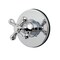 Kingston Brass Single-Handle Six-Way Diverter Valve with Round Trim Kit, Polished Chrome KS4031AX - alternate 1