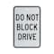Brady Traffic Sign, 18" H, 12 in W, Aluminum, Rectangle, English, 115230 115230 - alternate 1