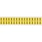 Brady Repositionable Vinyl 0.625 in Black on Yellow, Letters X Card of 32 Labels, 32PK 3420-X - alternate 1