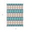 Homeroots 5' X 8' Teal Blue Gray And Copper Geometric Washable Indoor Outdoor Area Rug 597927 - alternate 4