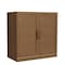 Homeroots 31in Brown Wood Accent Cabinet With Two Doors 691112 - alternate 3