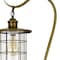 Homeroots 60" Brass Traditional Shaped Floor Lamp With Bronze Transparent Glass Drum Shade 526264 - alternate 4