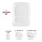 Smarty Had A Party 10" Solid White Flat Rounded Square Disposable Plastic Dinner Plates (120 Plates), 120PK 4830WH-CASE - alternate 7
