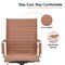 Leisuremod Harris High-Back Faux Leather Office Chair, Light Brown HOT19LBRL - alternate 7