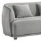 Homeroots Modern 68in Light Gray Curved Back Quilted Loveseat 480893 - alternate 6
